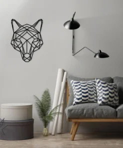 Geometrische vossenkop Wanddecoratie - Afbeelding 6