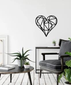 Geometrische hart Wanddecoratie - Afbeelding 5