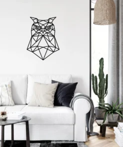 Geometrische uil Wanddecoratie