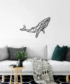 Geometrische walvis Wanddecoratie - Afbeelding 6
