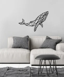 Geometrische walvis Wanddecoratie