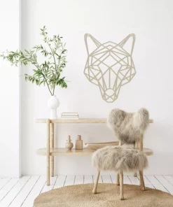 Geometrische vossenkop Wanddecoratie - Afbeelding 5