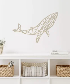 Geometrische walvis Wanddecoratie - Afbeelding 2