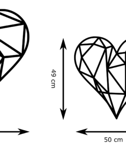 Geometrische hart Wanddecoratie - Afbeelding 4