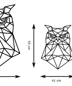 Geometrische uil Wanddecoratie - Afbeelding 4
