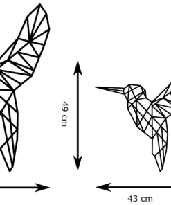 Geometrische vogel Wanddecoratie - Afbeelding 4