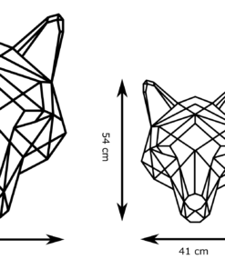 Geometrische vossenkop Wanddecoratie - Afbeelding 4