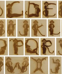 Alternative view of Slinger met letteraapjes