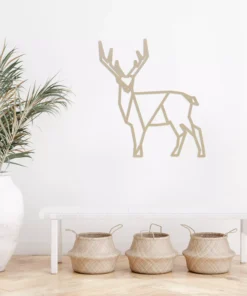 Geometrische minimalistisch hert Wanddecoratie - Afbeelding 5