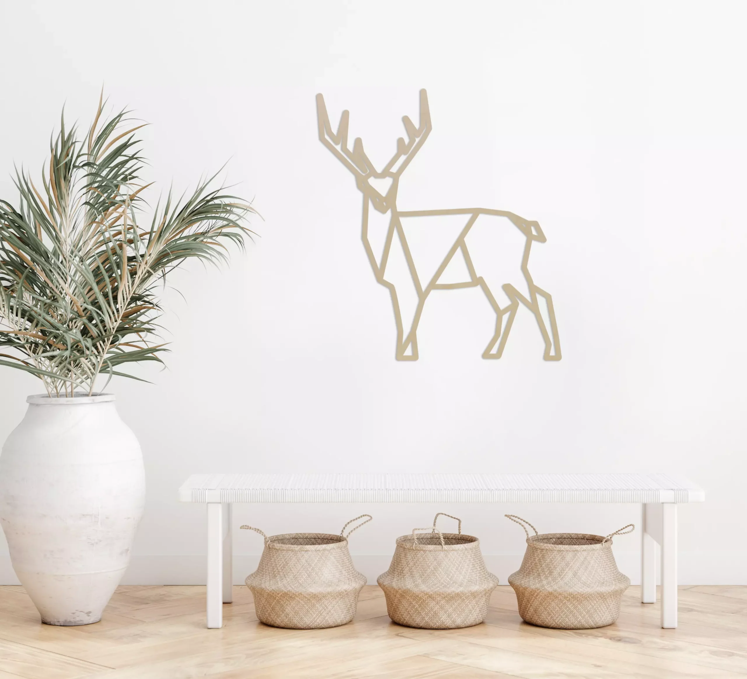 Geometrische minimalistisch hert Wanddecoratie - Afbeelding 5