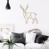 Geometrische minimalistisch hert Wanddecoratie