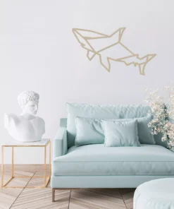 Geometrische minimalistisch haai Wanddecoratie - Afbeelding 5
