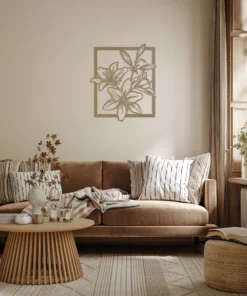 Lelie in kader Wanddecoratie