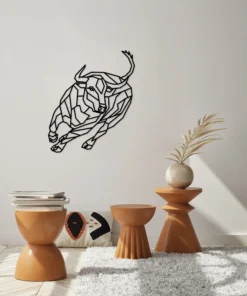 Alternative view of Geometrische Stier Wanddecoratie