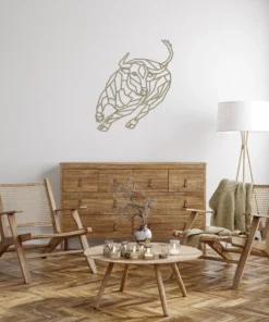 Geometrische Stier Wanddecoratie
