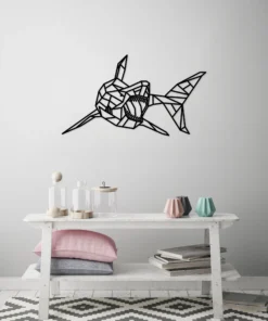 Geometrische Haai Wanddecoratie