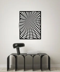 Wormgat illusie Wanddecoratie