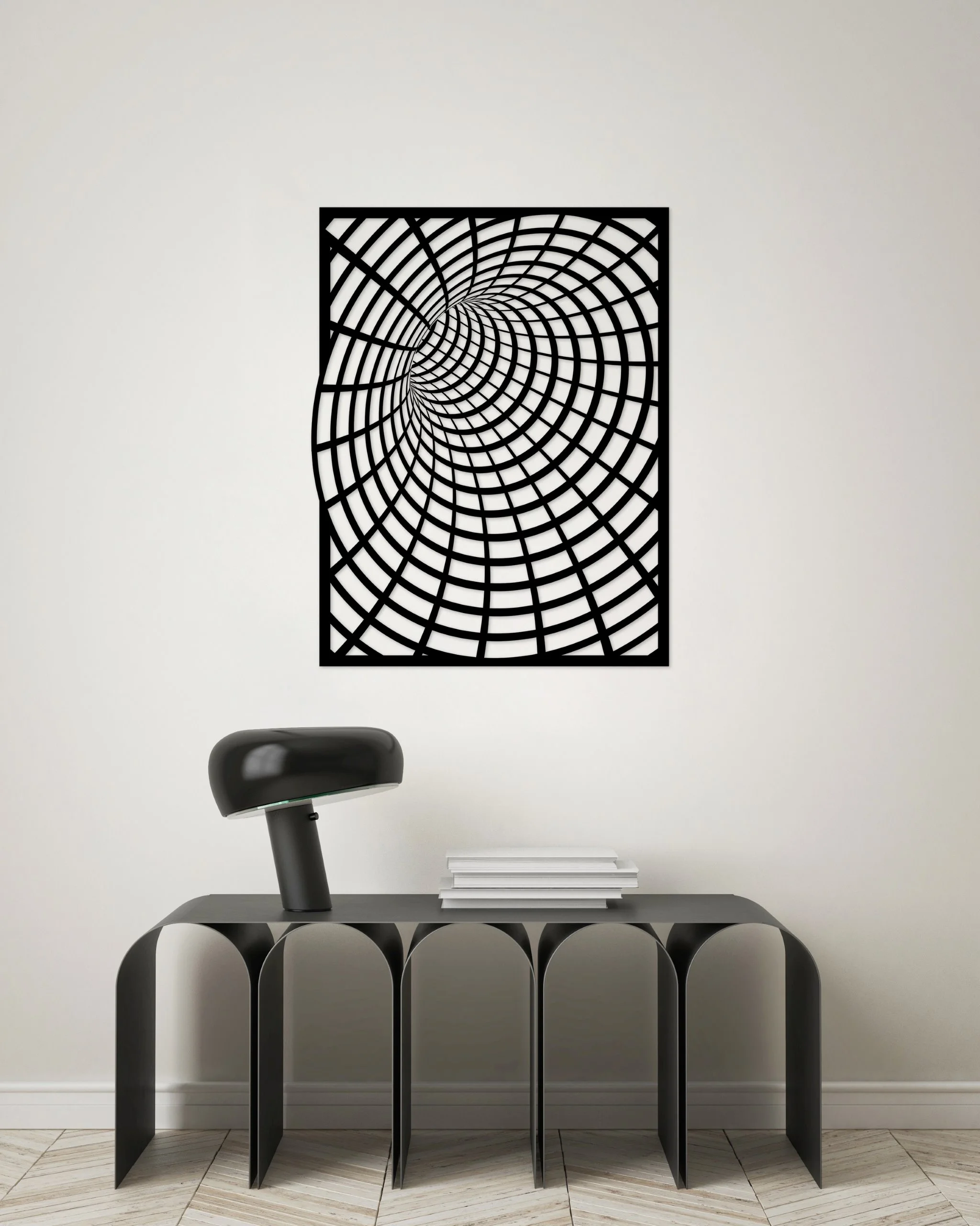 Wormgat illusie Wanddecoratie