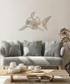 Alternative view of Shark attack Wanddecoratie