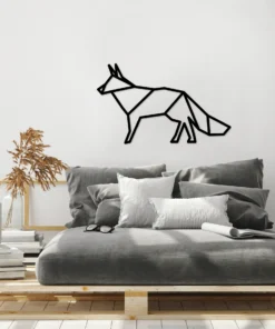 Geometrische minimalistische vos Wanddecoratie - Afbeelding 6
