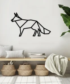 Geometrische minimalistische vos Wanddecoratie