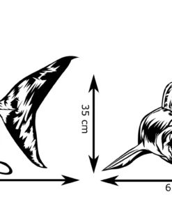 Shark attack Wanddecoratie - Afbeelding 3