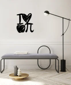 Alternative view of I love apple pi Wanddecoratie