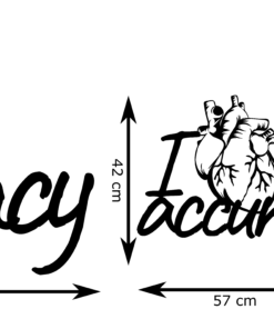 I love accuracy Wanddecoratie - Afbeelding 3