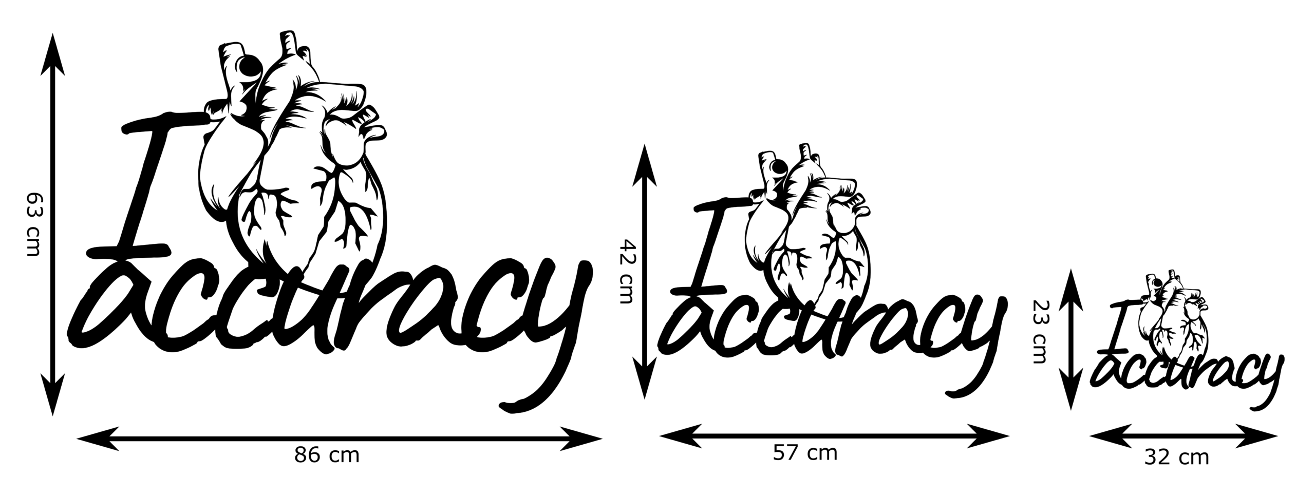 I love accuracy Wanddecoratie - Afbeelding 3