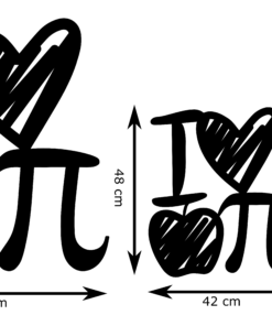 I love apple pi Wanddecoratie - Afbeelding 3