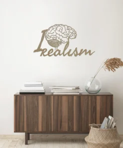 Alternative view of I love realism Wanddecoratie