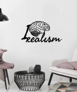 I love realism Wanddecoratie