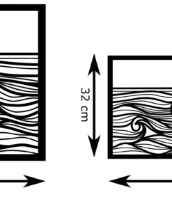 Abstracte zonsondergang Wanddecoratie - Afbeelding 5