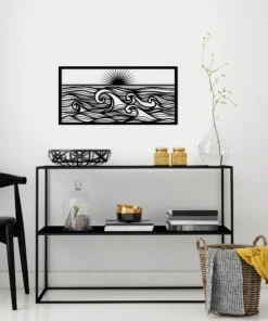 Abstracte zonsondergang Wanddecoratie