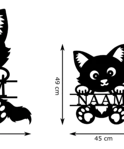 Kitten met naam Wanddecoratie - Afbeelding 4