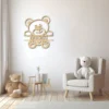 Beer met naam Wanddecoratie