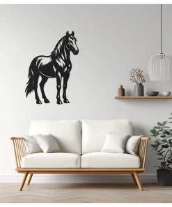Alternative view of Paard – wanddecoratie – Laser gesneden – hout - 3 maten - Moderne Muurdecoratie