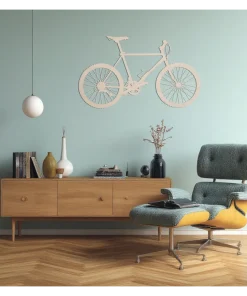 Retro mountainbike – wanddecoratie – Laser gesneden – hout - 3 maten - Moderne Muurdecoratie