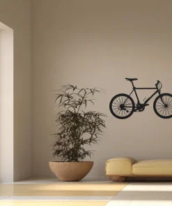 Alternative view of Retro mountainbike – wanddecoratie – Laser gesneden – hout - 3 maten - Moderne Muurdecoratie