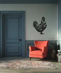 Alternative view of Kip – hen – wanddecoratie – Laser gesneden – hout - 3 maten - Moderne Muurdecoratie