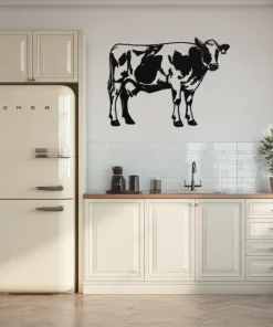 Koe – wanddecoratie – Laser gesneden – hout - 3 maten - Moderne Muurdecoratie
