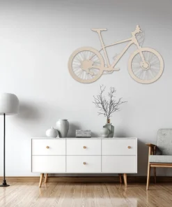 Mountainbike – wanddecoratie – Laser gesneden – hout - 3 maten - Moderne Muurdecoratie