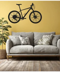 Alternative view of Mountainbike – wanddecoratie – Laser gesneden – hout - 3 maten - Moderne Muurdecoratie