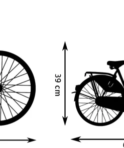 Omafiets – wanddecoratie – Laser gesneden – hout - 3 maten - Moderne Muurdecoratie - Afbeelding 4