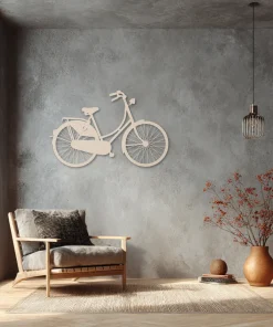 Alternative view of Omafiets – wanddecoratie – Laser gesneden – hout - 3 maten - Moderne Muurdecoratie
